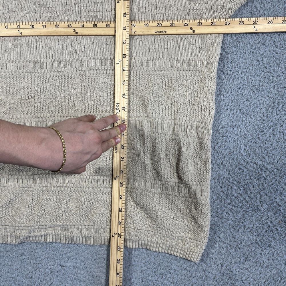 Vintage Basic Editions Pullover Knit Sweater Beig… - image 6